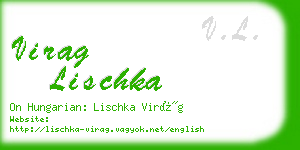 virag lischka business card